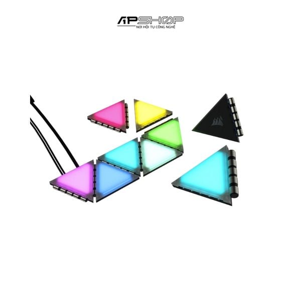 Corsair ICUE LC100 Smart Case Lighting Triangles Expansion Kit 9pcs | Chính hãng