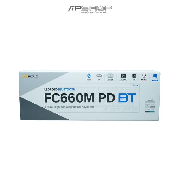 Leopold FC660MPD BT White / Darkgray - Bluetooth 5.1