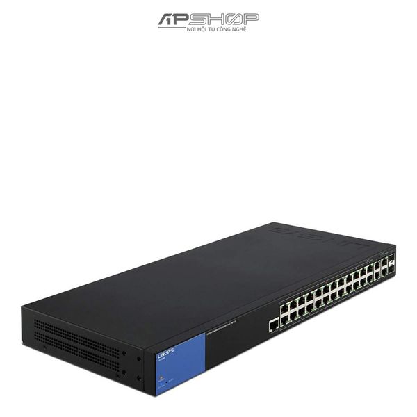 Switch Linksys LGS528P 28Port Managed Gigabit PoE+ Switch - Hàng chính hãng