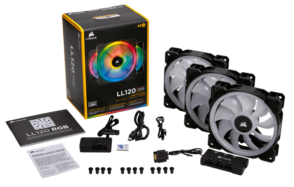 Fan Corsair LL120 RGB Led - Kit 3 Fan