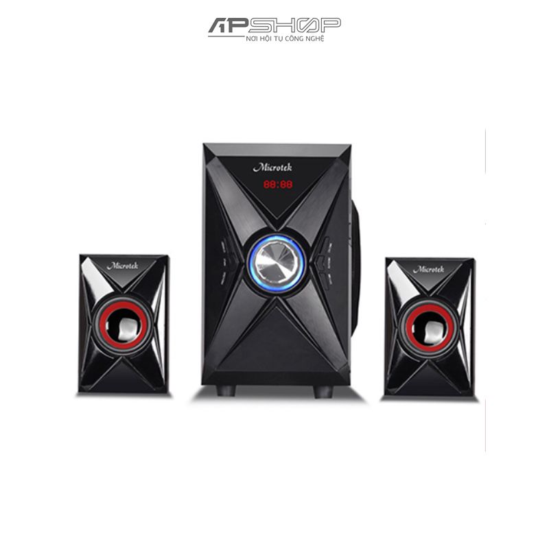 Loa Microtek M-368BT 2.1 70W Bluetooth 5.0 | Chính hãng