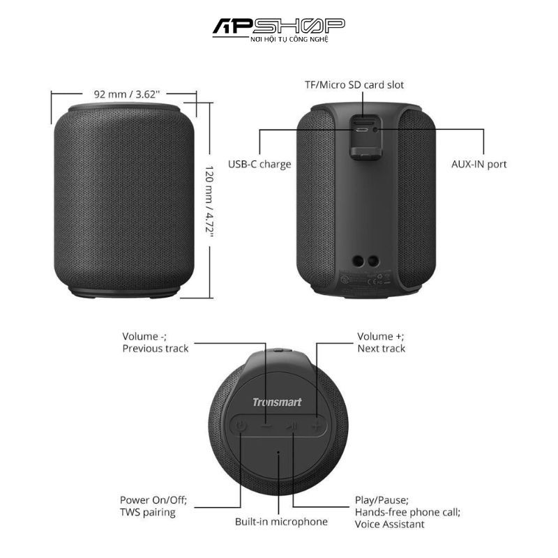 Loa Tronsmart T6 Mini Upgraded