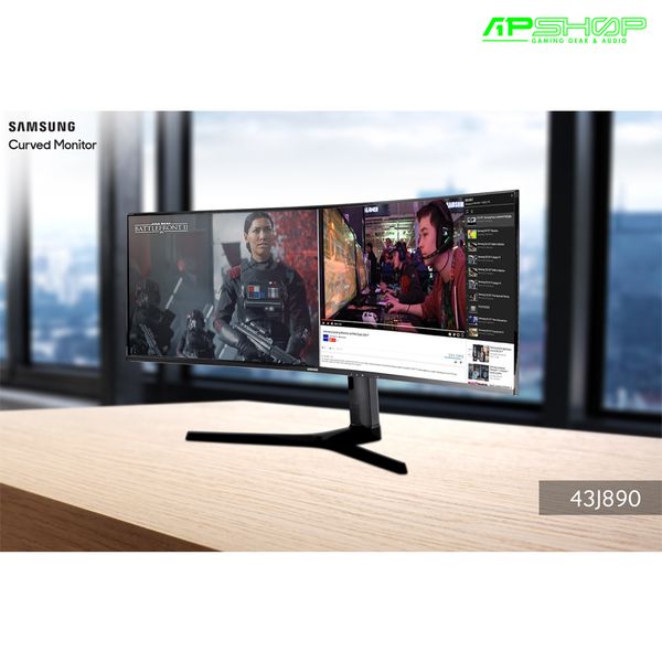 Màn Hình Cong DFHD Samsung LC43J890 - 4K - 120HZ - USB Type C