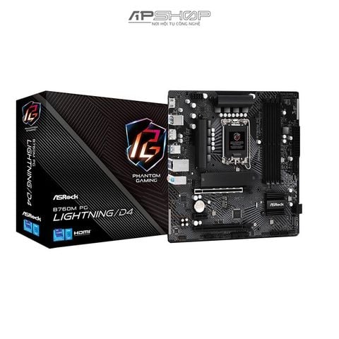 Mainboard ASrock B760M PG Lightning/D4 | Chính hãng