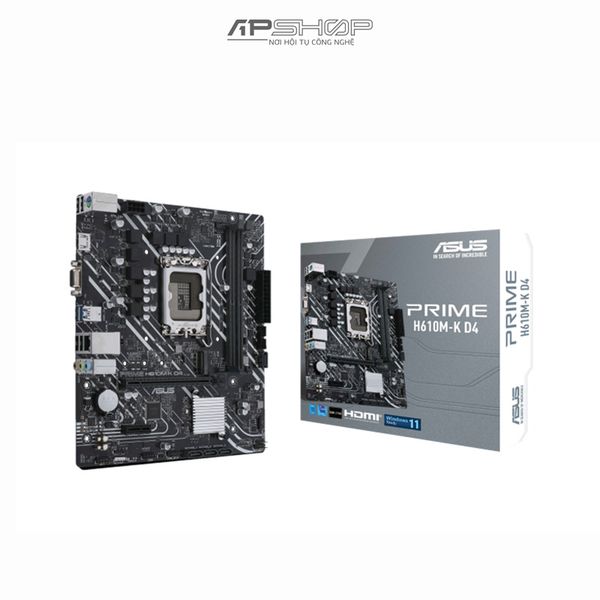 Mainboard Asus PRIME H610M-K D4 | Chính hãng