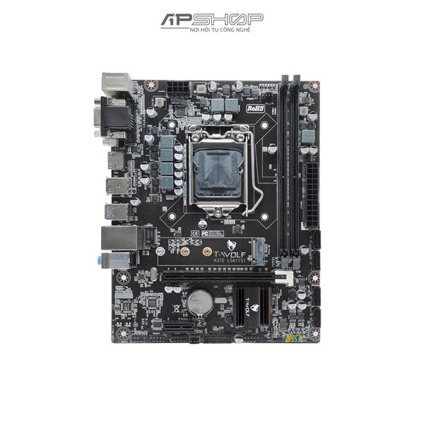 Mainboard máy tính hiệu T-Wolf H310 | Socket LGA1151 | Chính hãng