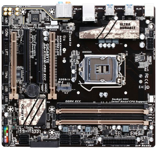 Mainboard Gigabyte X150M PRO ECC rev 1.0 C232 - Socket 1151