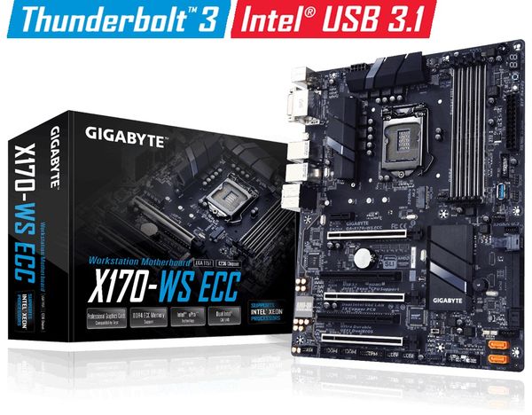 Mainboard Gigabyte X170 WS ECC rev. 1.0 C236 - Socket 1151