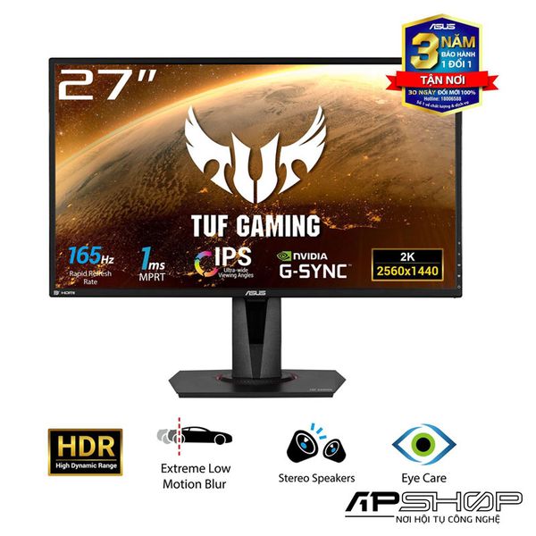 Màn hình Asus TUF VG27AQ  - 165Hz 1Ms 2K