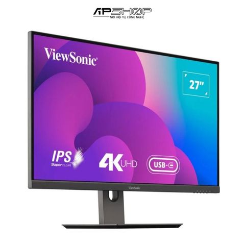 Màn hình ViewSonic VX2762U-4K 27" (IPS/4K/60Hz/3.8ms/HDR10/USBC/EyeProtech/DP)