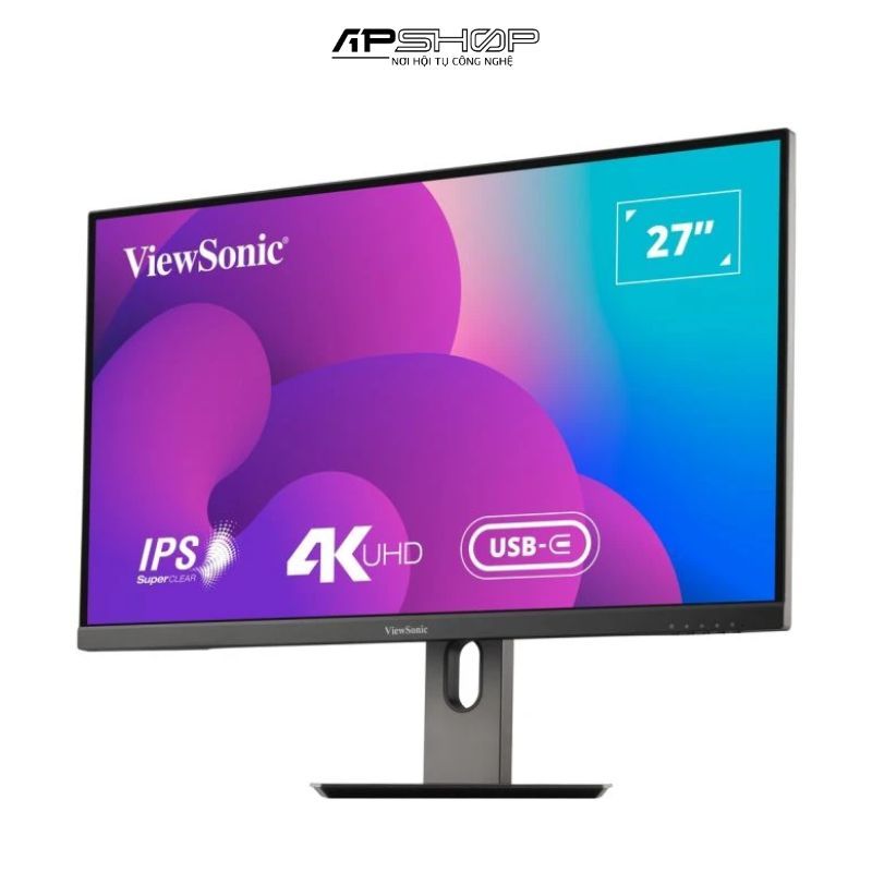 Màn hình ViewSonic VX2762U-4K 27" (IPS/4K/60Hz/3.8ms/HDR10/USBC/EyeProtech/DP)