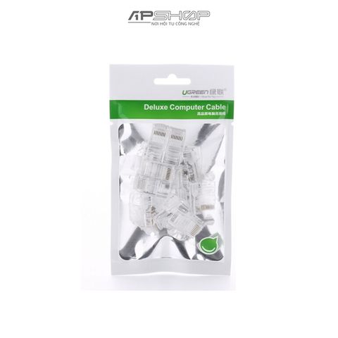 Đầu bấm mạng UGREEN RJ45 Network Connector for UTP Cat 5, Cat 5e 10pcs NW110 | Chính hãng