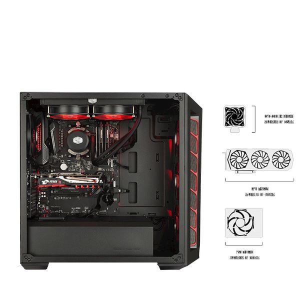 Case Cooler Master MasterBox MB511 Black Trim