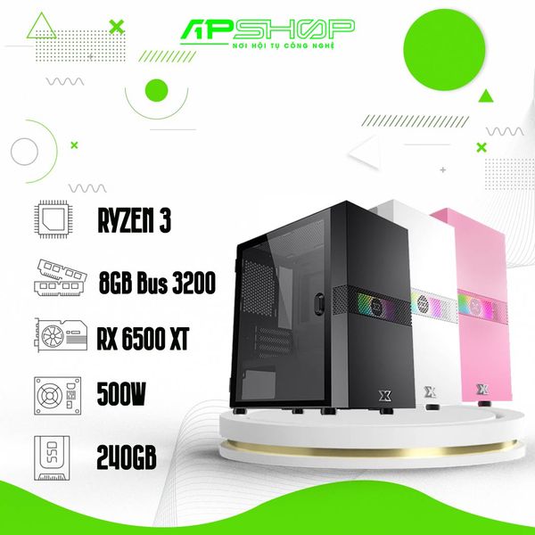 Máy tính APS RX 6500 XT Ryzen 3 3200G | Chính hãng