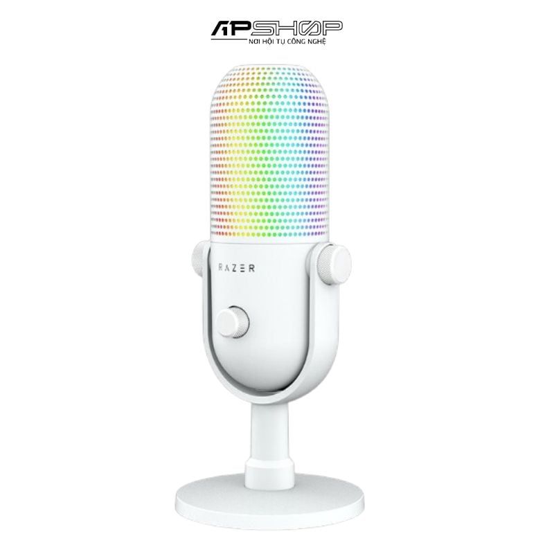 Micro Cho Streamer Hiệu Razer Seiren V3 Chroma White  Chính hãng