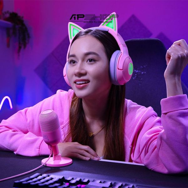 Micro Cho Streamer Hiệu Razer Seiren V3 Mini Quartzk