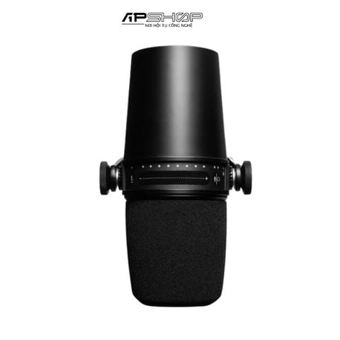 Micro thu âm chuyên podcast cổng USB Shure MV7 màu đen
