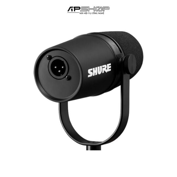 Micro thu âm chuyên podcast cổng XLR Shure MV7 màu đen