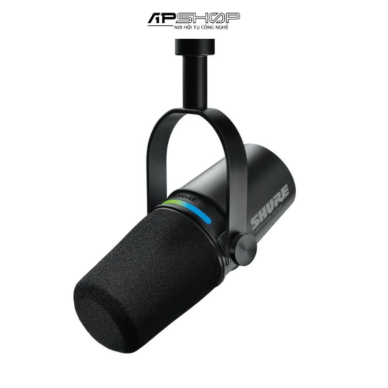 Micro thu âm chuyên podcast tích hợp interface Shure MV7i