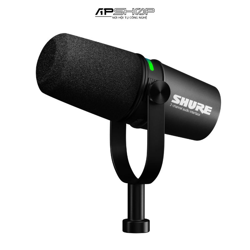 Micro thu âm chuyên podcast tích hợp interface Shure MV7i