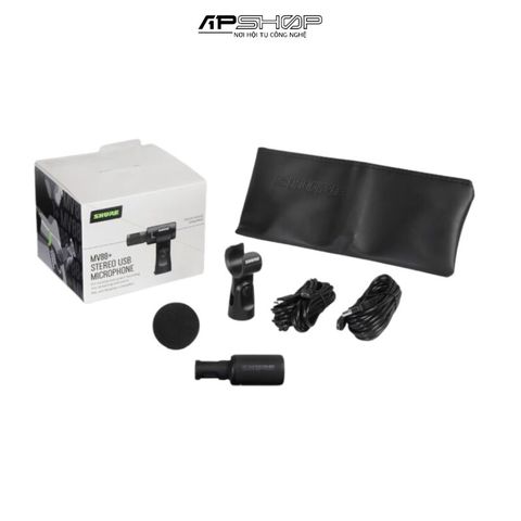 Micro thu âm condenser stereo Shure MV88+