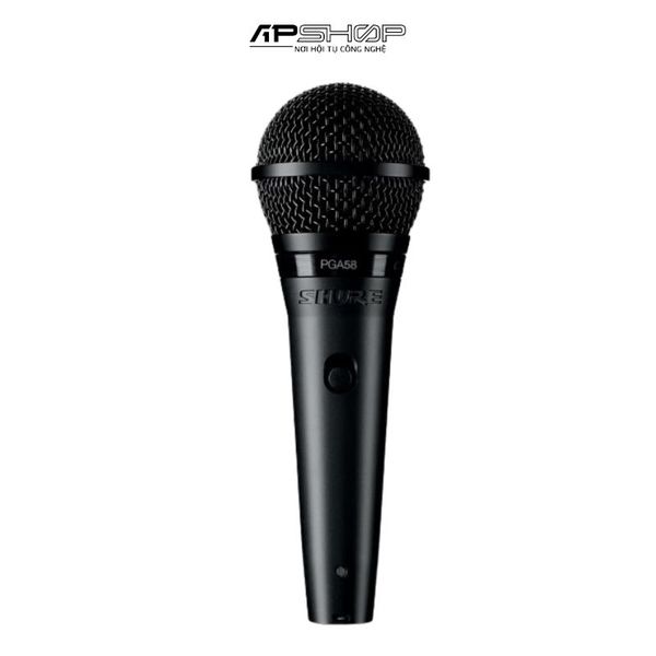 Micro thu âm vocal dymanic cardioid Shure PGA58 kèm dây 1/4 - XLR