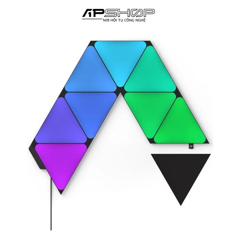 Đèn thông minh Nanoleaf Shapes Tam Giác 9 ô đèn (bộ khởi động) - đen