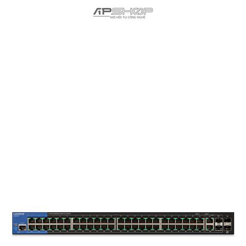 Switch Linksys LGS552P 52Port Managed Gigabit PoE+ Switch with two10 Gigabit uplink -  Hàng chính hãng