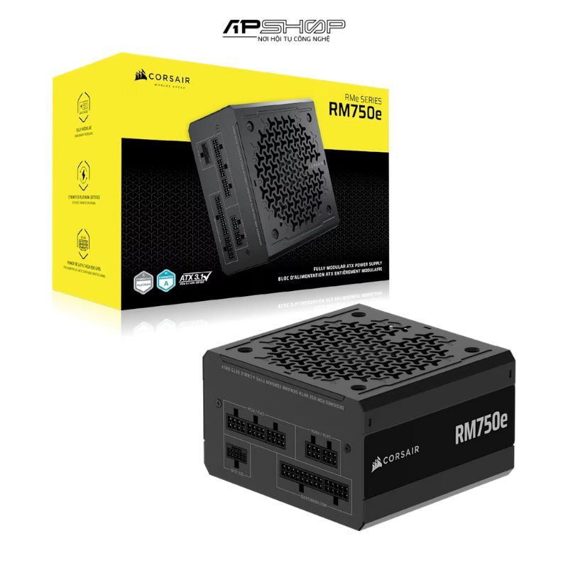 Nguồn Corsair RM750e ATX 3.1 Cybenetics Gold
