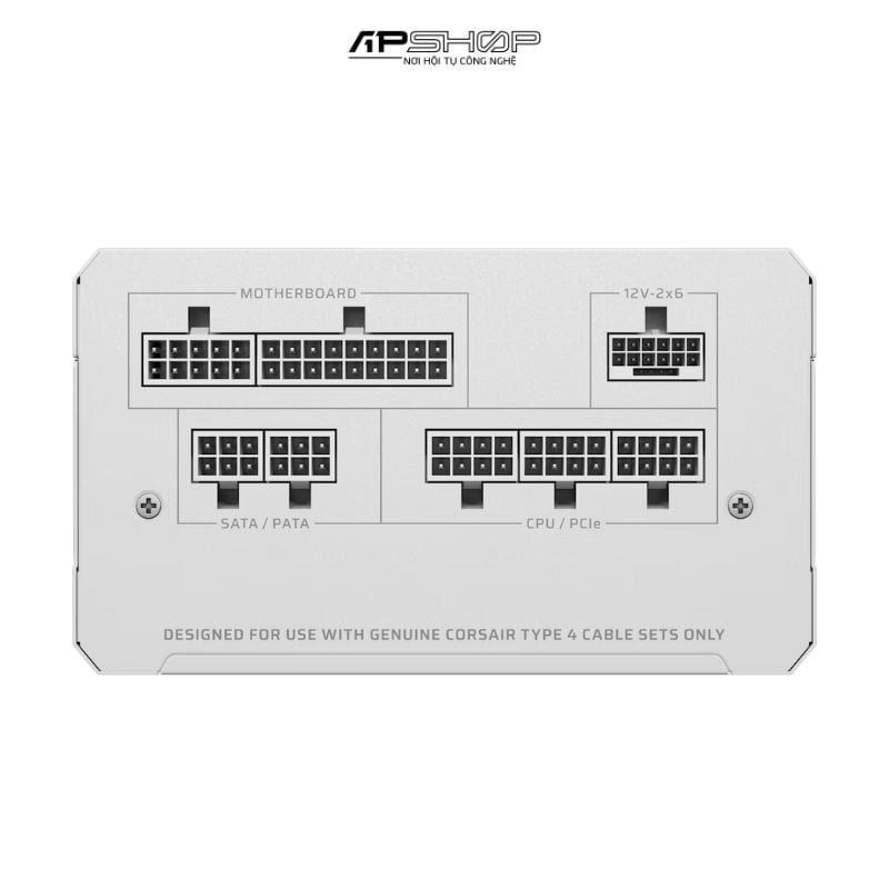 Nguồn Corsair RM850e White ATX 3.1 Cybenetics Gold