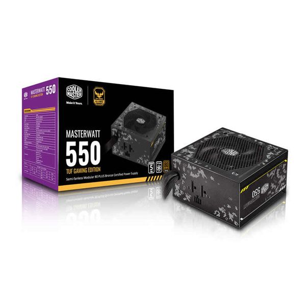 Nguồn Cooler Master MasterWatt 550 TUF - 80 Plus Bronze