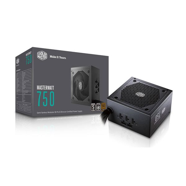 Nguồn Cooler Master MasterWatt 750 - 80 Plus Bronze - Semi Modul