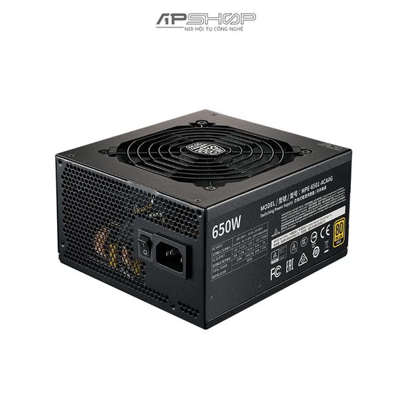 Nguồn Cooler Master MWE Gold 650 V2 Full Modular - Chính hãng