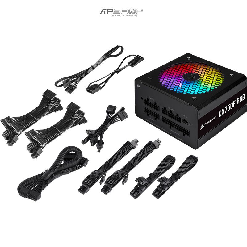 Nguồn Corsair CX750F RGB Black