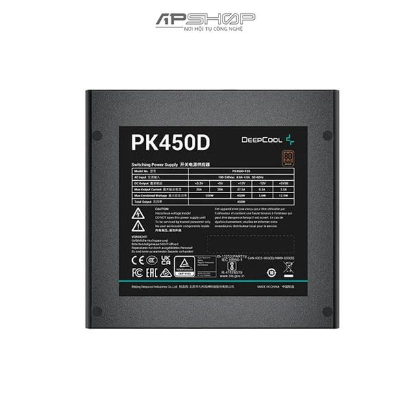 Nguồn DeepCool PK500D 80 Plus Bronze 450W | Chính hãng