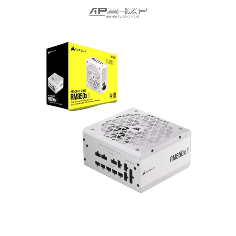 Nguồn máy tính Corsair RM850x Shift White 80 PLUS CP | Chính hãng