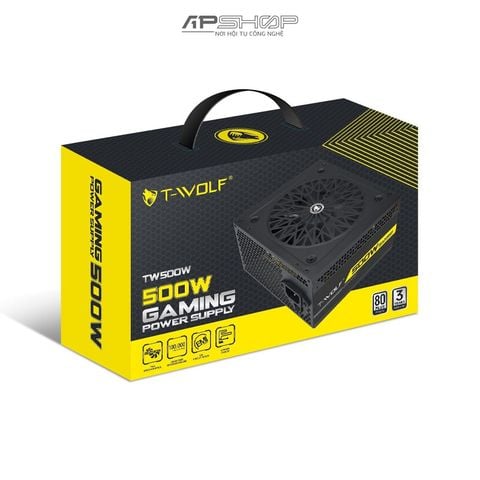 Nguồn máy tính hiệu T-Wolf TW P500 | CST 500W 80 Plus | Chính hãng