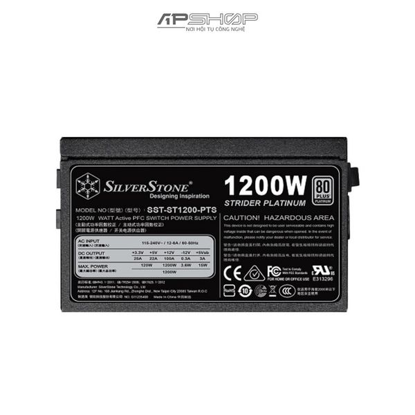 Nguồn SilverStone ST1200 PTS - 1200W 80 Plus Platinum