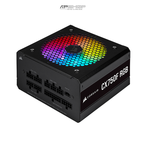 Nguồn Corsair CX750F RGB Black 80 Plus Bronze Full Modul - Hàng chính hãng
