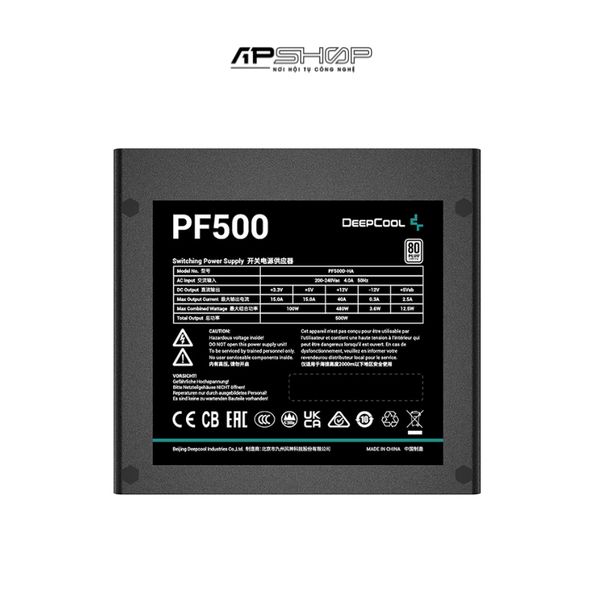 Nguồn DeepCool PF500 80 Plus White 500W | Chính hãng