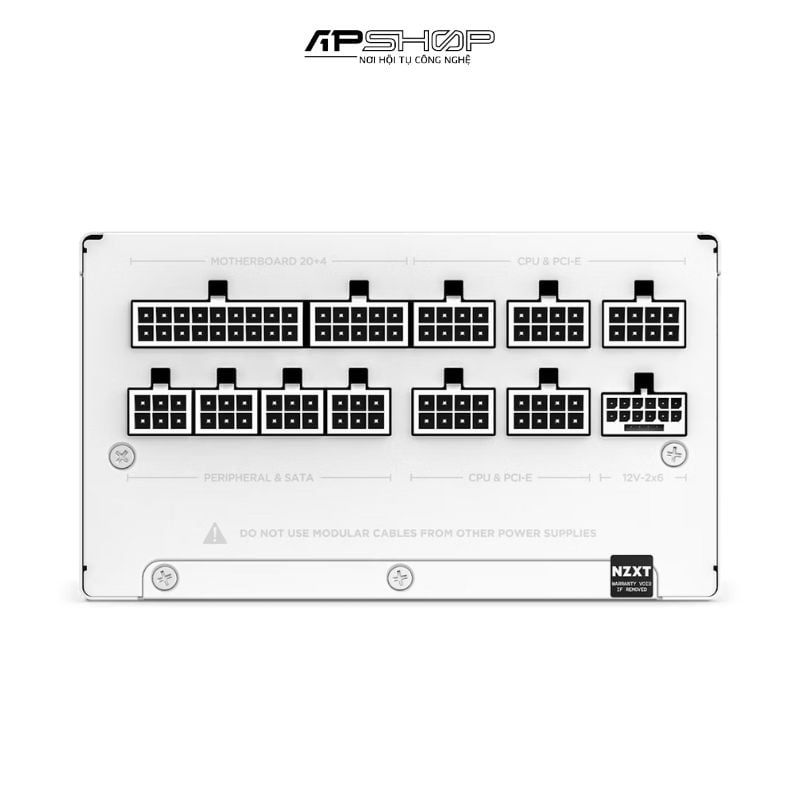 Nguồn NZXT C1200 Gold ATX 3.1 | White