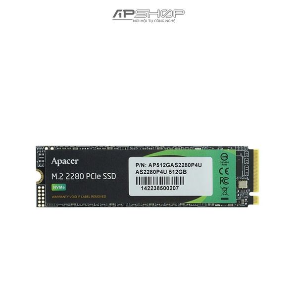 Ổ cứng SSD Apacer AS2280P4U 512GB | M.2 PCIe, Gen 3x4 | Chính hãng