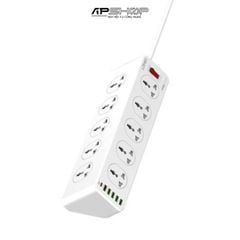 Ổ Cắm Điện Đa Năng LDNIO SC10610 | 10 Chấu | 5 USB A | 1 USB C