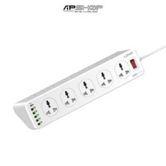 Ổ Cắm Điện Đa Năng LDNIO SC10610 | 10 Chấu | 5 USB A | 1 USB C