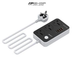 Ổ Cắm Điện Đa Năng LDNIO SC3412 | 2 Chấu | 3 USB A | 1 USB C