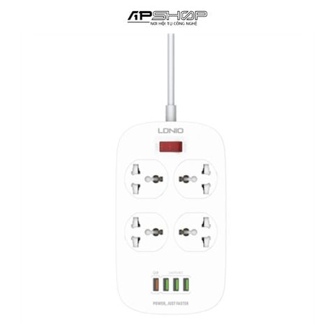 Ổ Cắm Điện Đa Năng LDNIO SC4407  4 Chấu  4 USB A