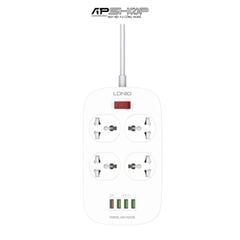Ổ Cắm Điện Đa Năng LDNIO SC4407 | 4 Chấu | 4 USB A