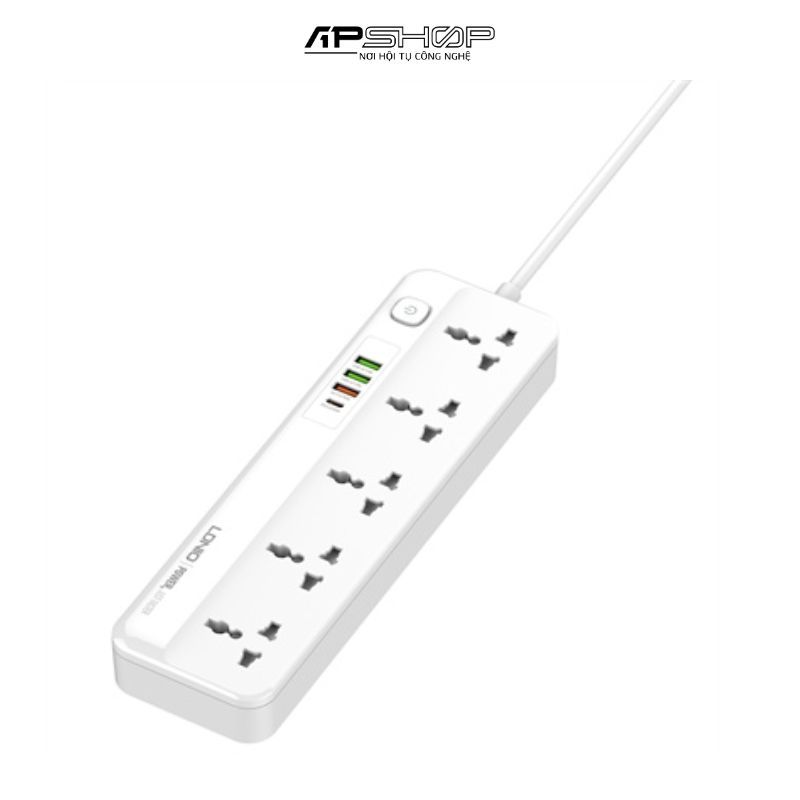 Ổ Cắm Điện Đa Năng LDNIO SC5415 | 5 Chấu | 3 USB A | 1 USB C