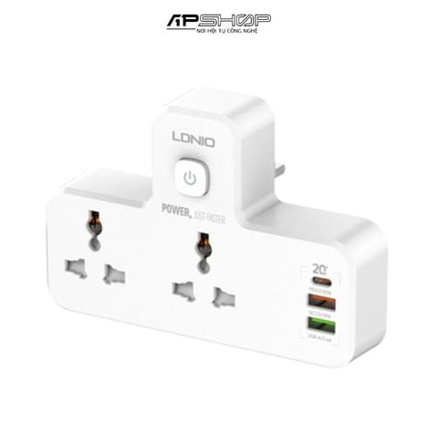 Ổ Cắm Điện Mở Rộng LDNIO SC2311 | 2 Chấu | 2 USB A | 1 USB C