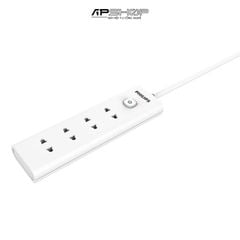Ổ Cắm Điện Philips CHP2140WB | 3M | 4 ổ cắm 2 chân | Công tắc chung